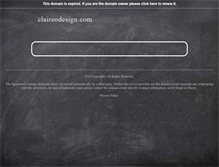 Tablet Screenshot of claireodesign.com